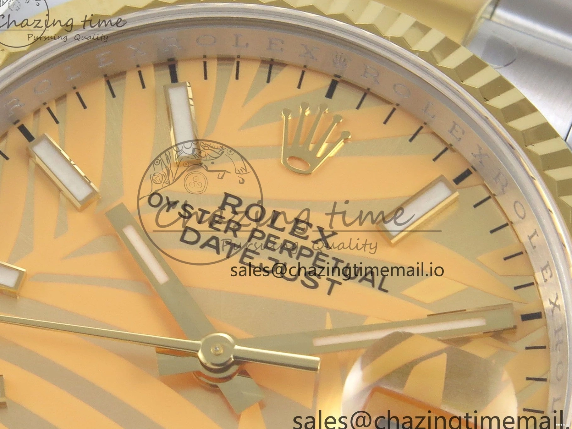 MiroTime 0510 Unisex DateJust 36 SS YG ARF 1:1 Best Edition 904L Steel YG Leaf Dial on Oyster Bracelet SH 92